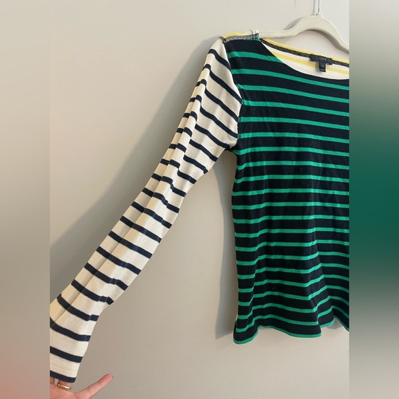 J.Crew Colorful MixMatched Striped Long Sleeve Shirt - Picture 2 of 4